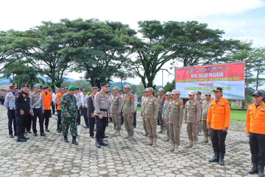 Gelar Apel Pasukan, Polres Tanggamus Siap Laksanakan Operasi Ketupat Krakatau 2025