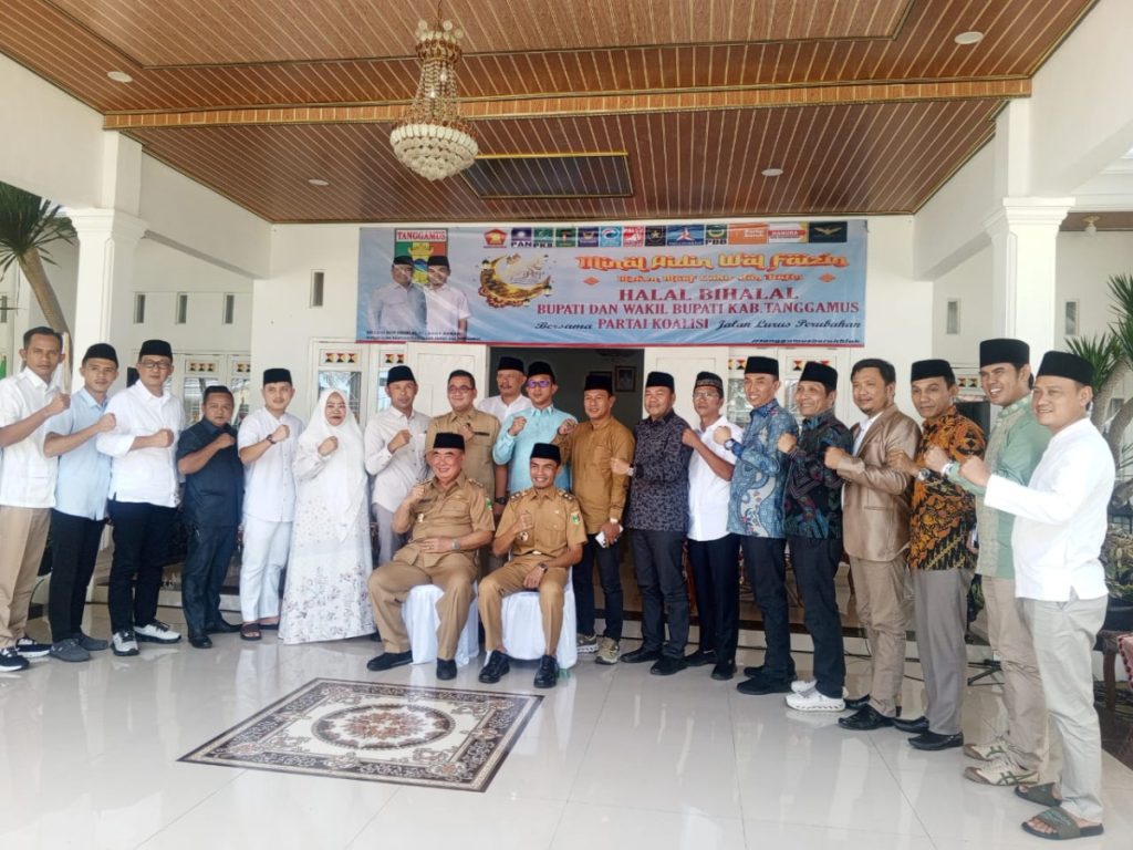 Gelar Halal Bihalal Bersama Koalisi Partai Jalan Lurus Perubahan, Bupati Tanggamus Berharap Koalisi Aktif Menyerap Aspirasi Masyarakat